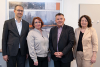 Gruppenbild André Naumann, Oksana Wetzl, Christian Bredl, Ruth Müller 