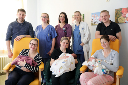 Weihnachtsbabys im Klinikum Landshut 