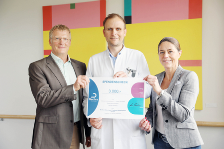 Gruppenfoto: v.l. Günter Koch, PD Dr. Christian Bogner, Michaela Windpassinger,